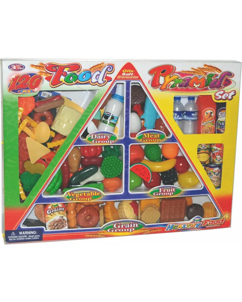 BTE 120 PCES PYRAMIDE ALIMENTAIRE  120 aliments pour magasin ou dîn...