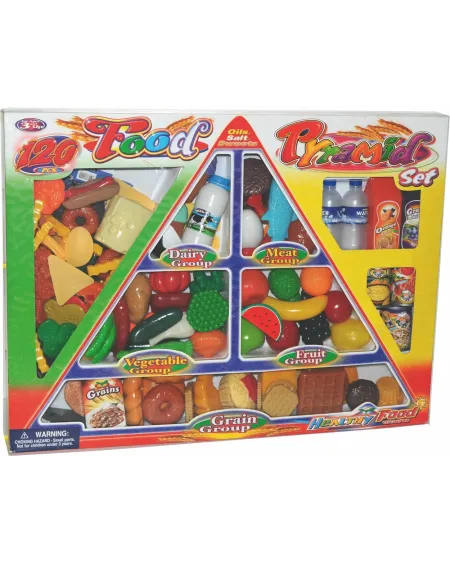 BTE 120 PCES PYRAMIDE ALIMENTAIRE  120 aliments pour magasin ou dîn...