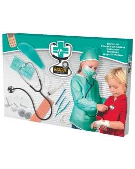 PANOPLIE DE DOCTEUR + STETHO + ACC.  Avec stéthoscope et accessoire...