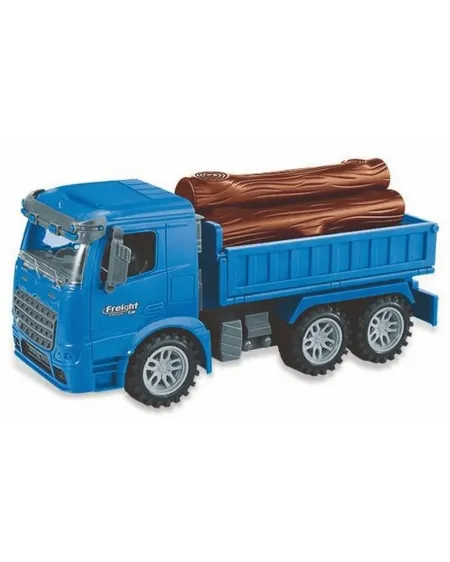 CAMION CHARGEUR BOIS 1/14 FRICTION 27CM  27 cm. A friction. Plusieu...