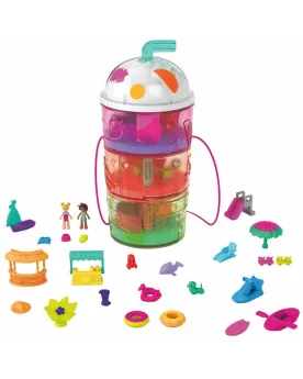 POLLY POCKET SPIN/REVEAL Ouvre le cornet de glace ou le smoothie et...