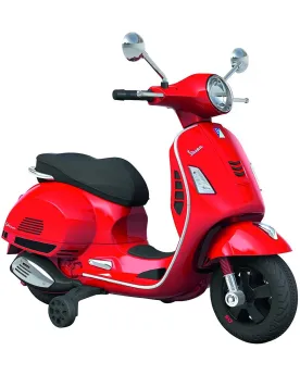 VESPA 6V. L/S ROUGE  Batterie 6V. Avec lecteur MP3 via USB ou carte...