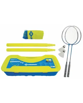 SET DE BADMINTON FILET ET RAQUETTES  2 raquettes, 2 volants et 1 fi...