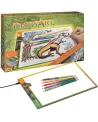 DINOS ART TABLETTE LUMINEUSE DE DESSIN  Dessine puis colorie des ch...