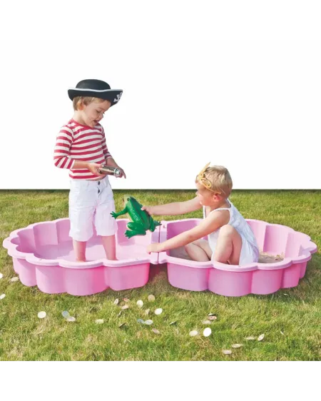 BAC A SABLE COQUILLE ROSE 87X78X20CM Une partie peut être utilisée ...