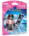 SNOWBOARDEUSE   PMB70855 PLAYMOBIL Pays d'origine: Europe -Âge Mini...