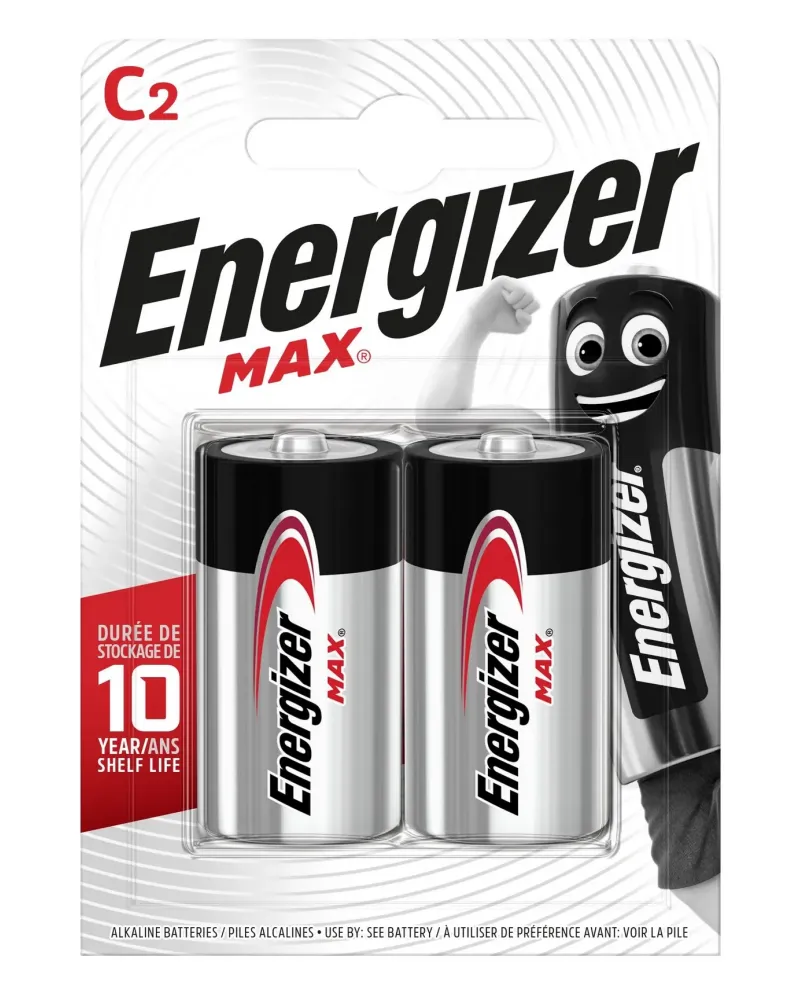 2 PILES ENERGIZER LR14 MAX (C/BABY)   RALE3001295 ENERGIZER Âge Min...