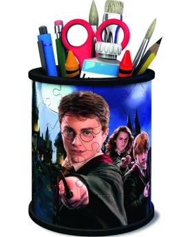 PUZ POT A CRAYONS 3D HARRY POTTER  Pièces pliables. RAV111541 RAVEN...