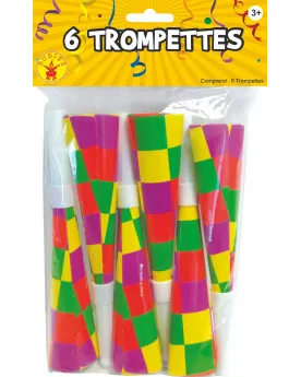 6 TROMPETTES CARTON   RUB440292 RUBIE'S Âge Minimum: 14A -Âge Maxim...