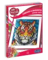 CANEVAS A DIAMANTER TIGRE  Réalise de jolies créations à base de mi...