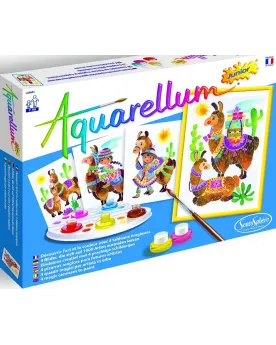 AQUARELLUM JUNIOR LAMAS  La célèbre technique créative adaptée aux ...