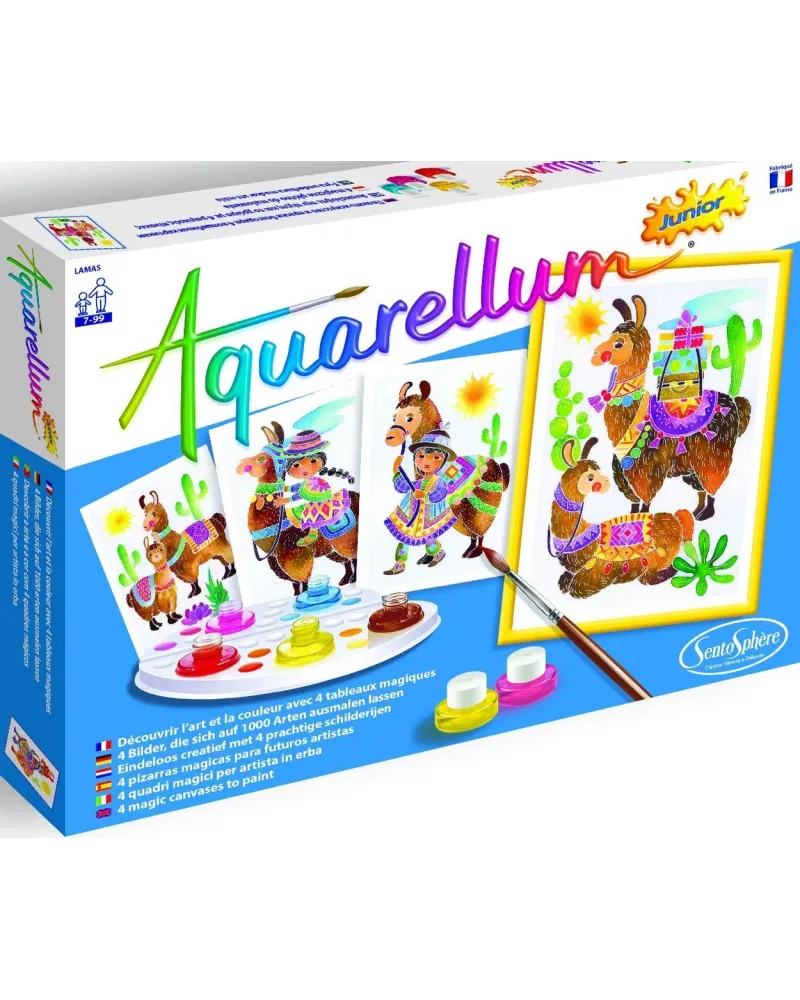 AQUARELLUM JUNIOR LAMAS  La célèbre technique créative adaptée aux ...