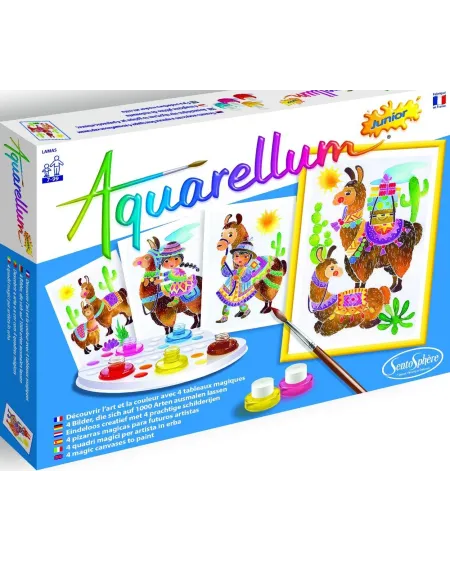 AQUARELLUM JUNIOR LAMAS  La célèbre technique créative adaptée aux ...