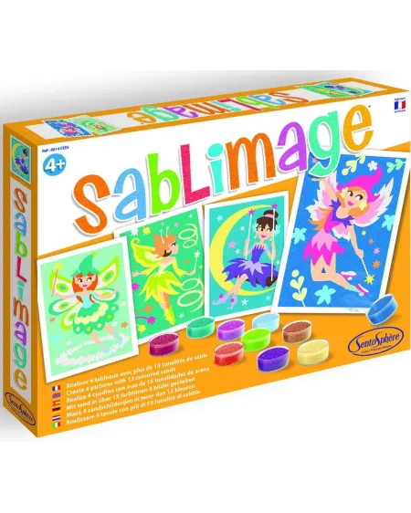 SABLIMAGE FEES  Réalise de jolis tableaux en saupoudrant de sable c...
