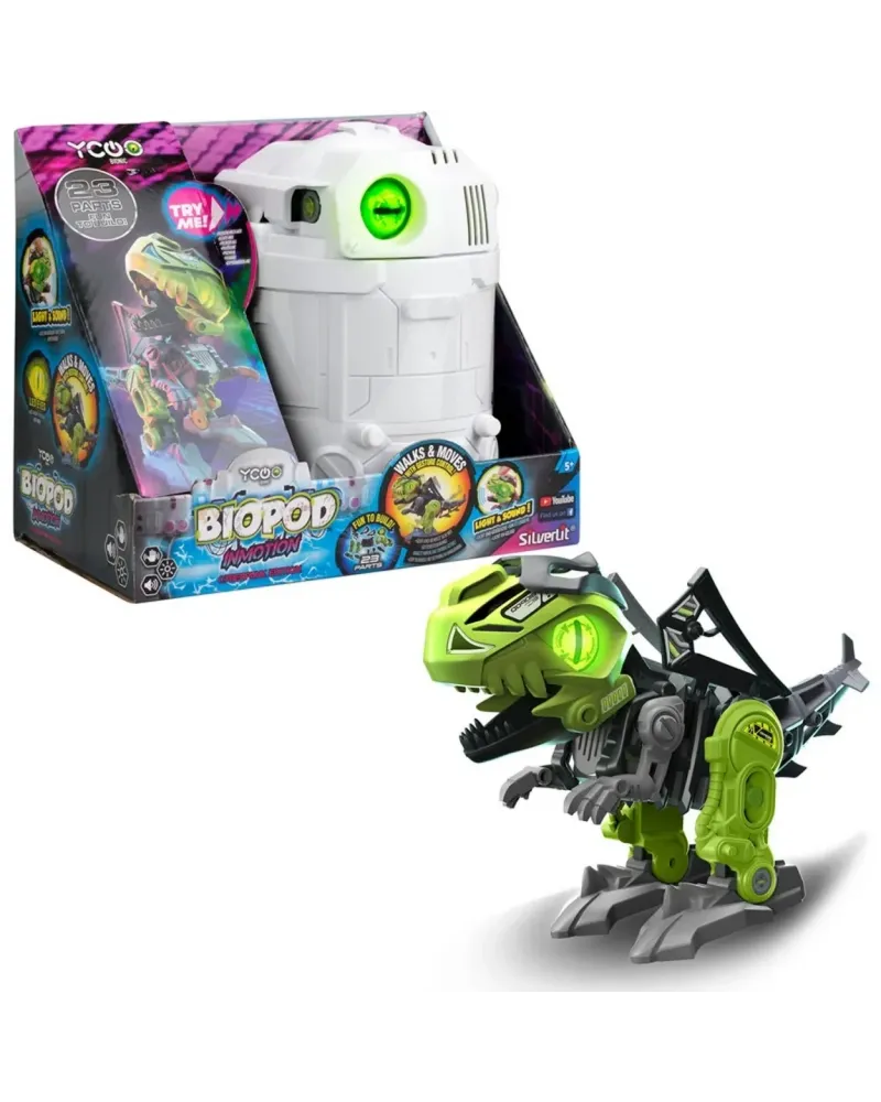 BIOPOD ROBOT T-REX A MONTER L/S GM  Ouvre la capsule et construis t...