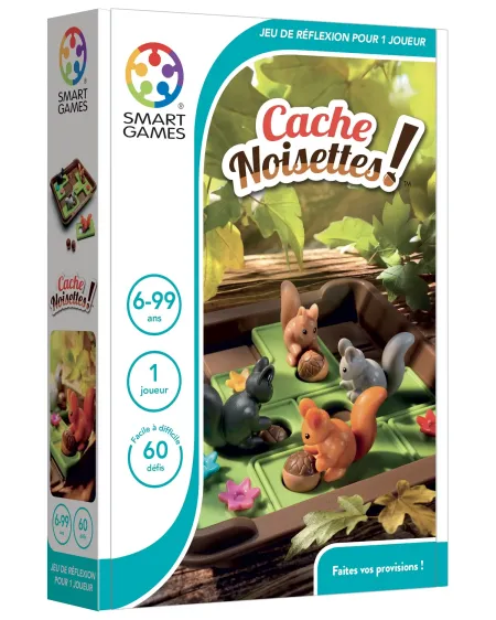 CACHE NOISETTES 60 DEFIS  60 défis. Aide les écureuils à cacher leu...