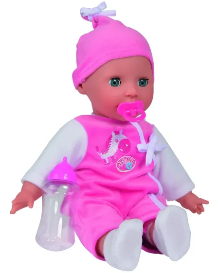 POUPEE LAURA ROSE 24 SONS 38CM  38 cm. 24 sons de bébé. 1 biberon e...