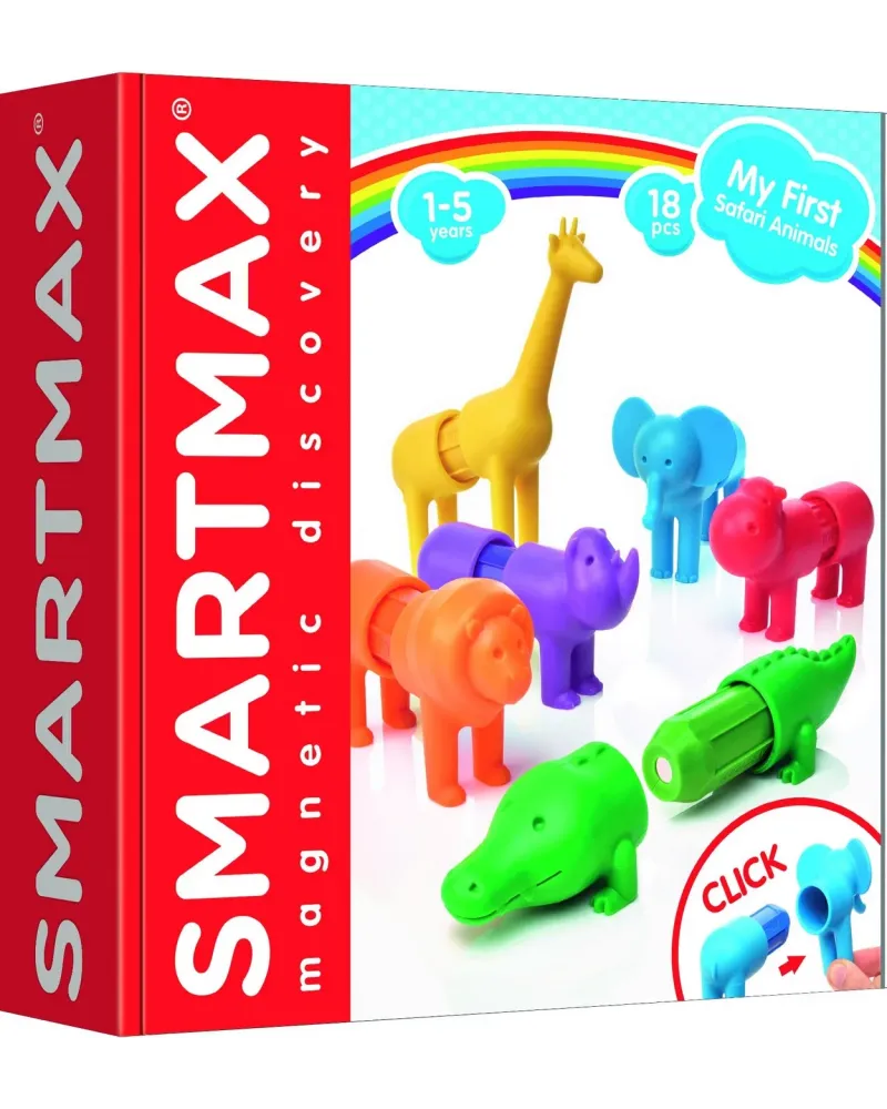 SMARTMAX ANIMAUX SAFARI  Des animaux à construire à l'aide des 18 p...