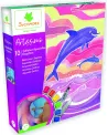 ARTISSIMO TABLEAUX AQUARELLES DAUPHINS  10 tableaux aquarelles à pe...