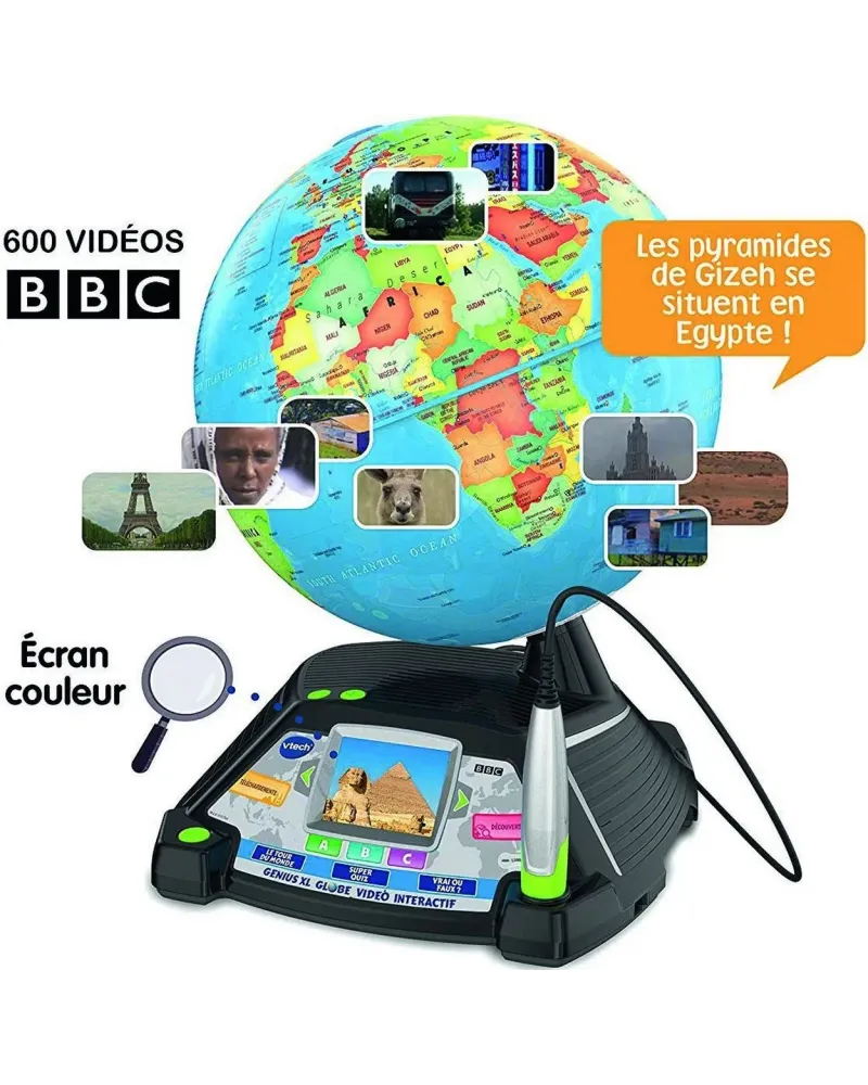 GLOBE VIDEO INTERACTIF  Interactif avec écran vidéo pour découvrir ...