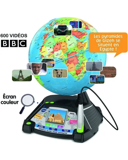 GLOBE VIDEO INTERACTIF  Interactif avec écran vidéo pour découvrir ...