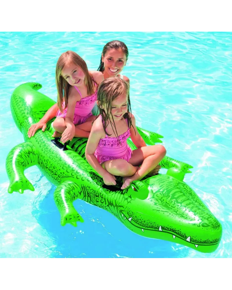 CROCO 203CM GONFLABLE  203 x 114 H cm. WET58562 INTEX Âge Minimum: ...