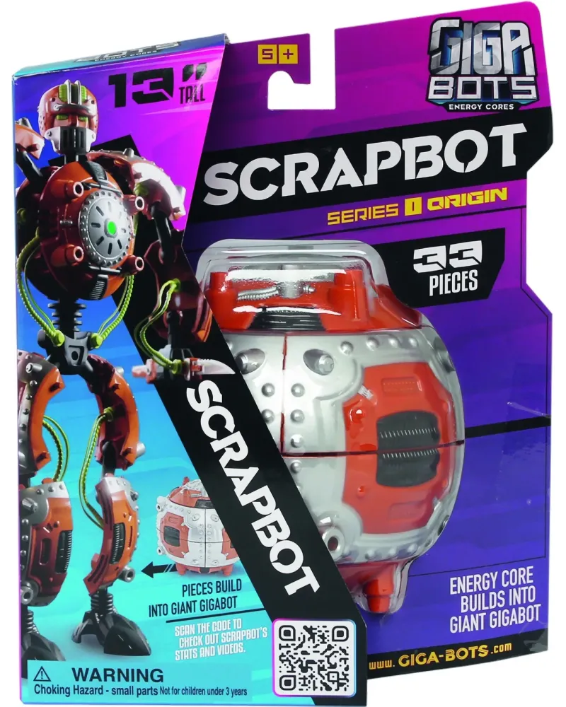 GIGA BOTS ENERGY CORE SCRAPBOT  33 pièces à assembler pour construi...