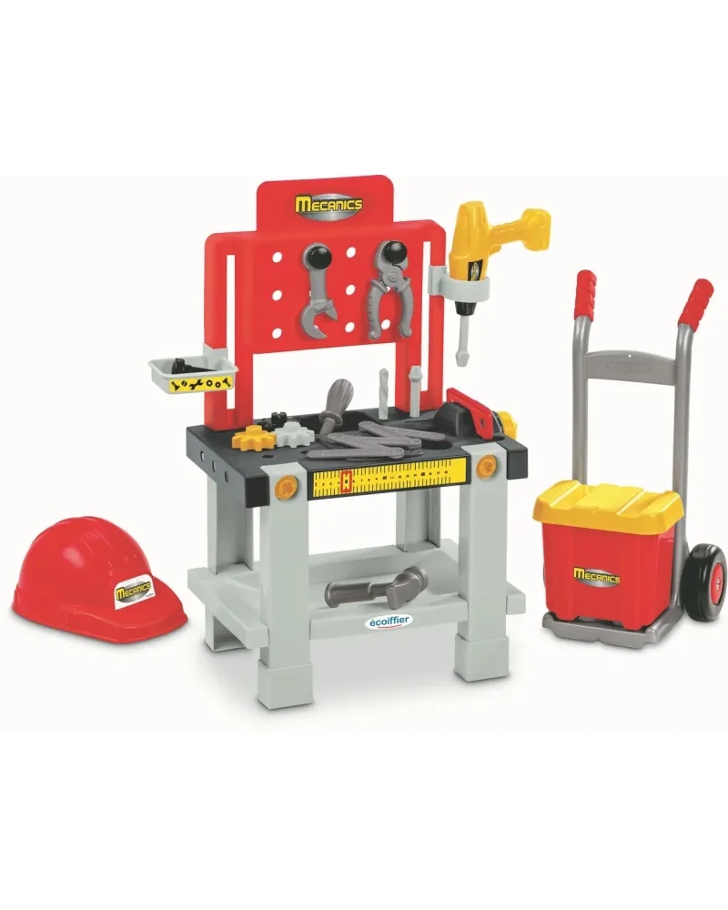 MECANICS ETABLI + DIABLE + BOITE A OUTIL  Avec 19 accessoires dont ...