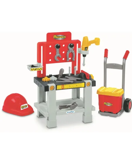 MECANICS ETABLI + DIABLE + BOITE A OUTIL  Avec 19 accessoires dont ...
