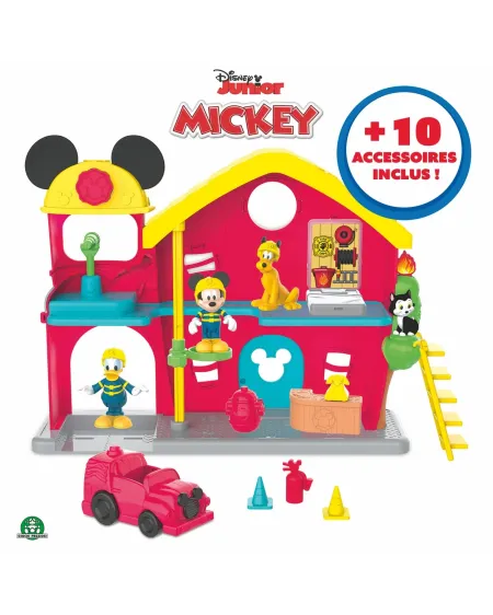 MICKEY CASERNE DE POMPIER  Descends le mat, pars secourir Figaro et...