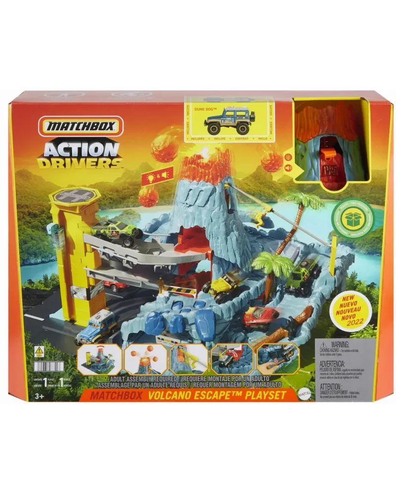 MATCHBOX ACTION DRIVERS VOLCANO  Une île mystérieuse avec de nombre...