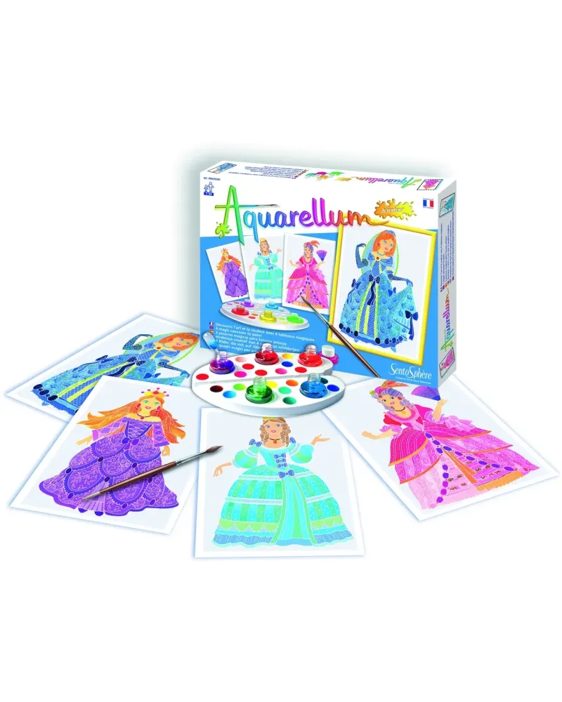 AQUARELLUM JUNIOR PRINCESSES  La célèbre technique créative adaptée...