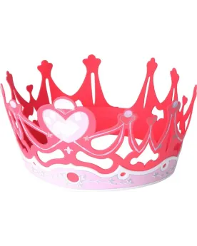 COURONNE DE PRINCESSE ROSE EN MOUSSE   JPMB5072  Âge Minimum: 3A -Â...