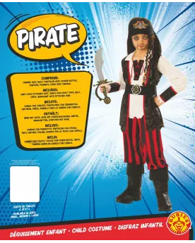 COST LUXE PIRATE 5/6 ANS  Taille 5/6 ans. Existe en 3/4 et 7/8 ans....