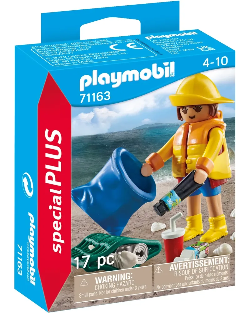 BENEVOLE RAMASSAGE DE DECHET  GAMME SPECIAL PLUS PMB71163 PLAYMOBIL...
