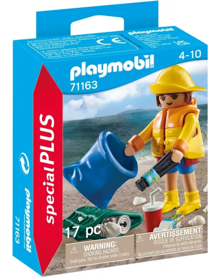 BENEVOLE RAMASSAGE DE DECHET  GAMME SPECIAL PLUS PMB71163 PLAYMOBIL...