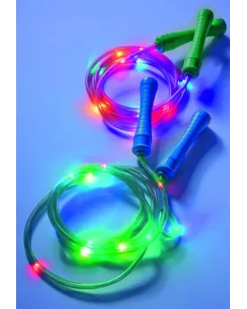 CORDE A SAUTER LUMINEUSE  Réglable. Maximum 210 cm. ALD60345  Âge M...