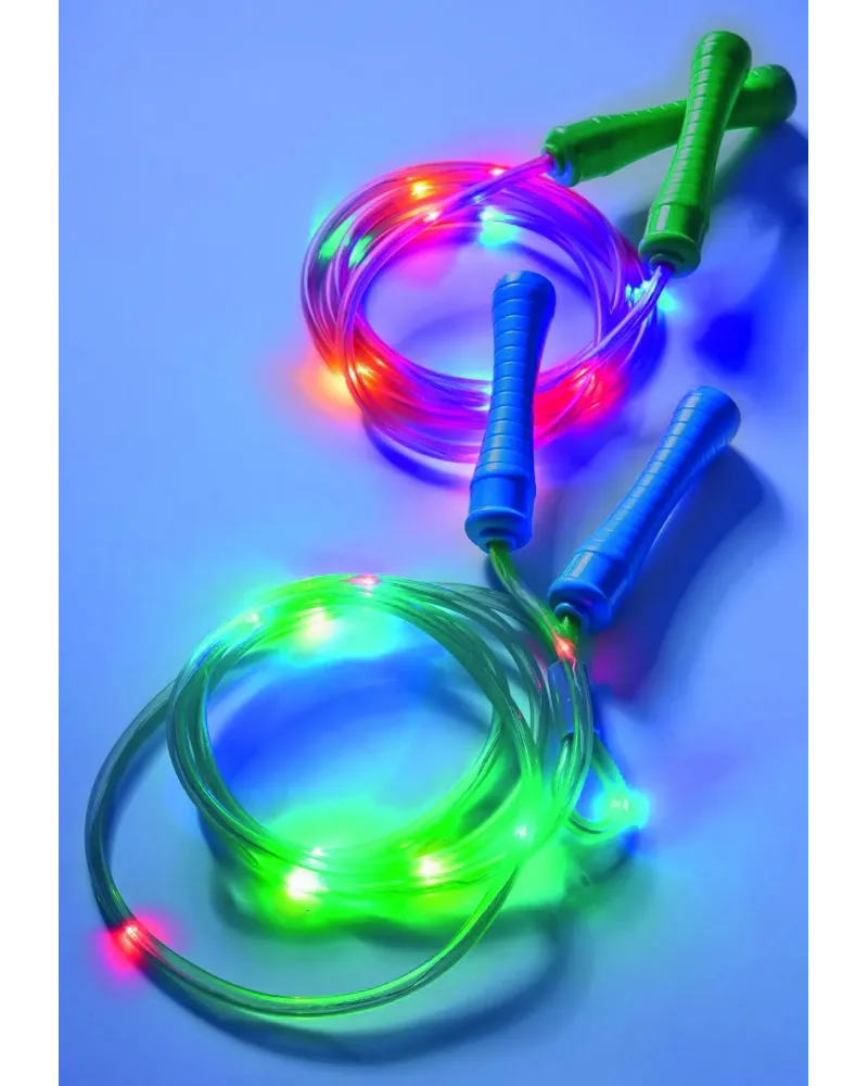 CORDE A SAUTER LUMINEUSE  Réglable. Maximum 210 cm. ALD60345  Âge M...