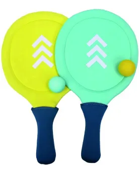 RAQUETTES BEACH TISSU  2 raquettes en tissu et 2 balles. IMESP3055 ...