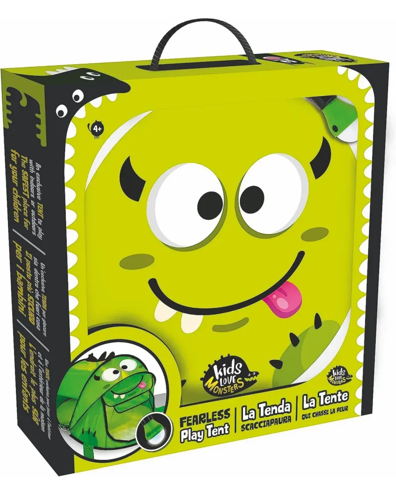 TENTE POP UP MONSTRES 2 ENFANTS + LAMPE  1 sac de transport et 1 la...