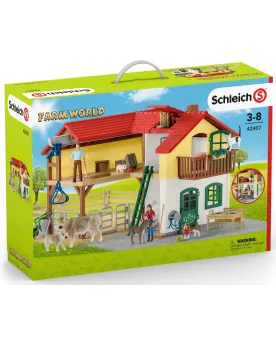 FERME AVEC ETABLE ET ANIMAUX   SCL42407 SCHLEICH Âge Minimum: 3A -Â...