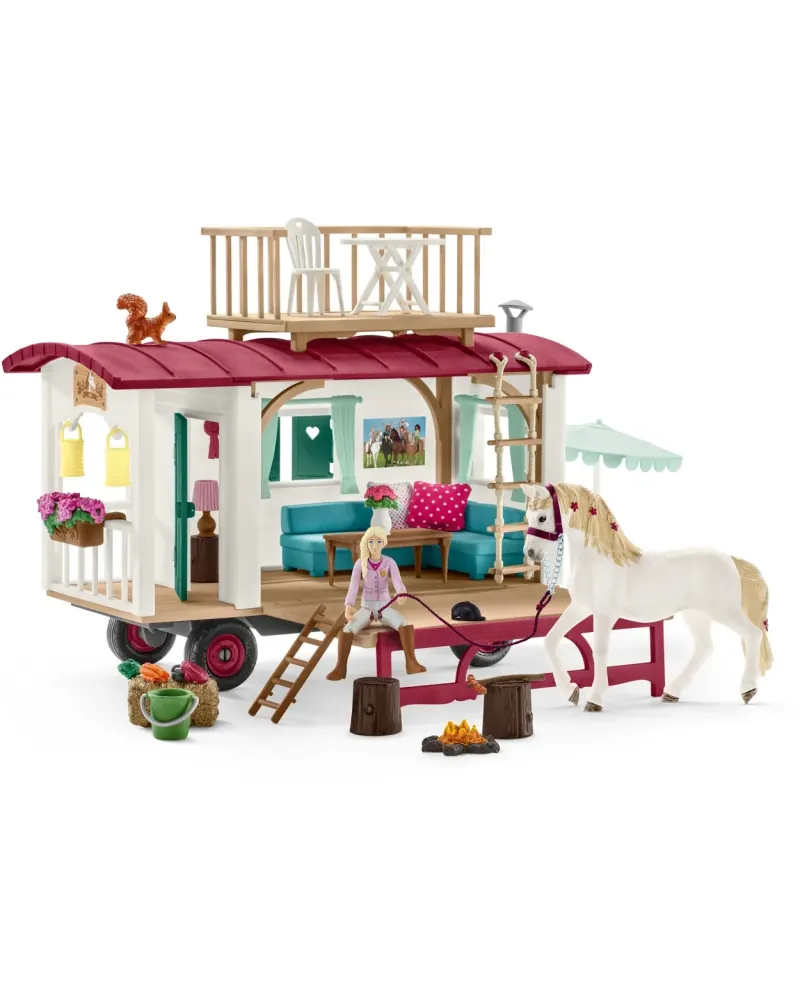 CARAVANE POUR RENCONTRES SECRETES CLUB   SCL42593 SCHLEICH Âge Mini...