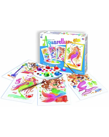 AQUARELLUM JUNIOR SIRENE  La célèbre technique créative adaptée aux...