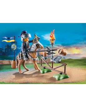 CHEVALIER ET ACCESSOIRES D'ENTRAINEMENT   PMB71297 PLAYMOBIL Âge Mi...