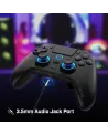 PL4 MANETTE FILAIRE SC10 AUDIO NOIRE  Compatible PS4, PS3 & PC;Câbl...