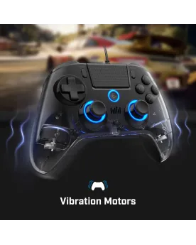 PL4 MANETTE FILAIRE SC10 AUDIO NOIRE  Compatible PS4, PS3 & PC;Câbl...