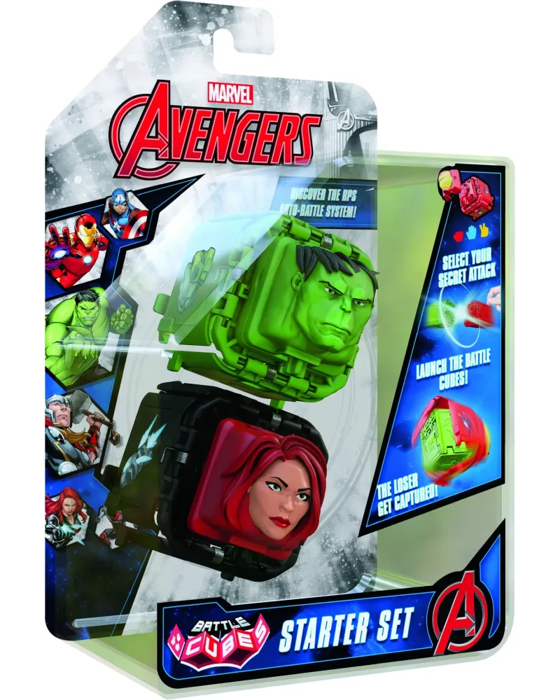 BATTLE CUBE HULK & BLACK WIDOW  Sélectionne ton attaque et lance le...