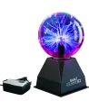 BOULE PLASMA  Elle réagit aux sons et au toucher et crée des éclair...