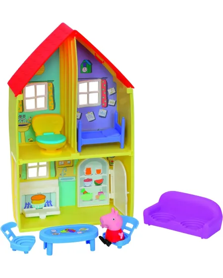 PEPPA PIG LA MAISON DE PEPPA  Inclus 6 accessoires dont un lit, une...