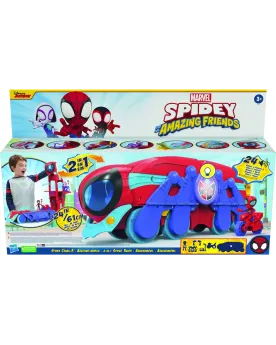 SPIDEY SPIDER GENERAL CRAWL  Ce QG 2 en 1 se transforme de véhicule...